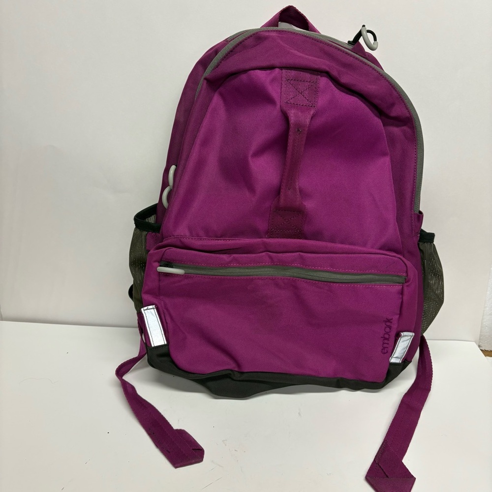 Embark Purple Nylon Backpack School Hiking Sports Teacher